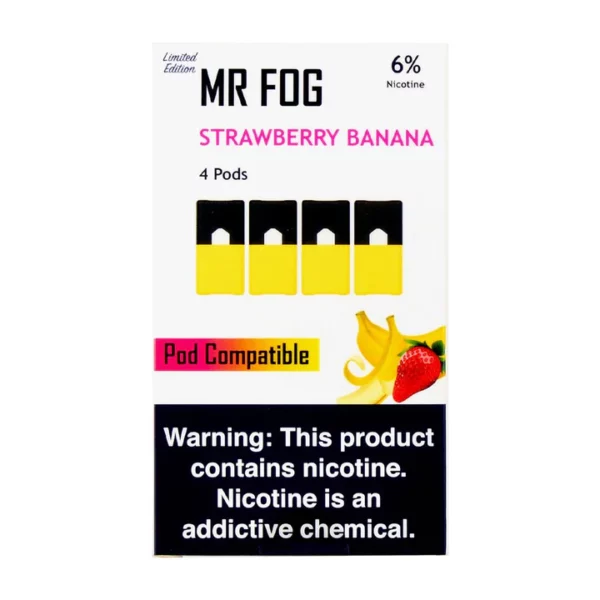 Mr Fog Strawberry Banana 4 Pods