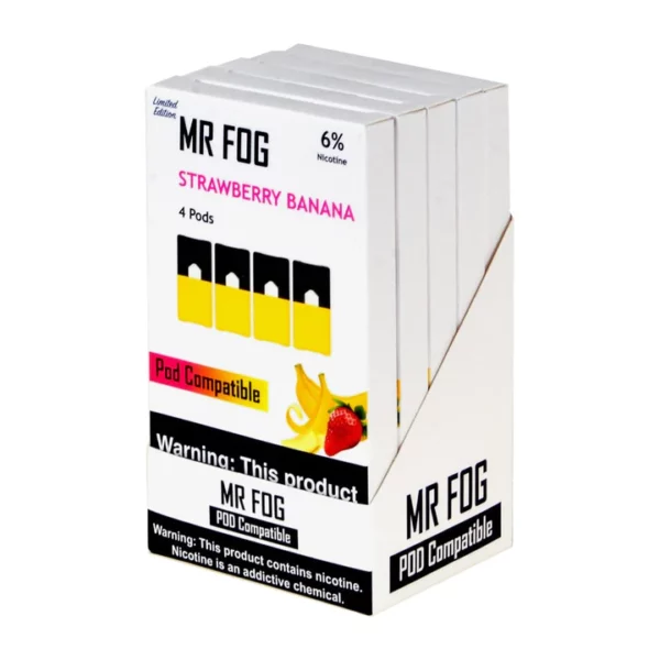 Mr Fog Strawberry Banana 4 Pods - Image 2